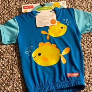 Fisher price 4t swim sea buddy sun shirt upf 50+